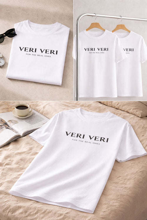 VERI VERI Essential Tee – White For The Real Ones